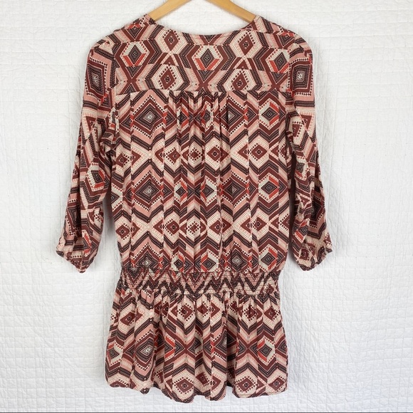 Japna Aztec Print Drop Waist Dress / Cover-Up L - Picture 2 of 8